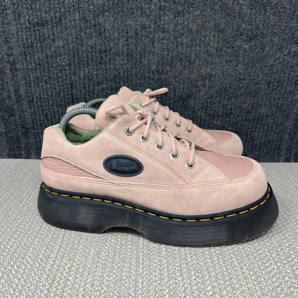 Dr. Martens Buzz 5I 5 Eye Platform Oxfords Powder Pink Leather Women’s 10